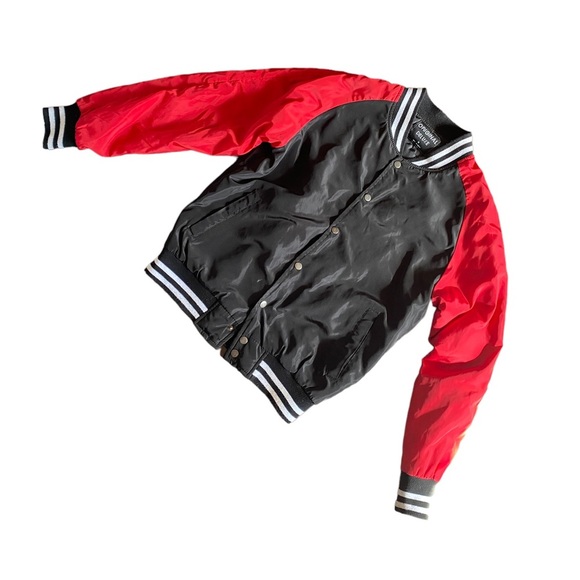 {Original Deluxe} Unisex Original Deluxe Retro "Letterman" Bomber Jacket - Picture 2 of 6